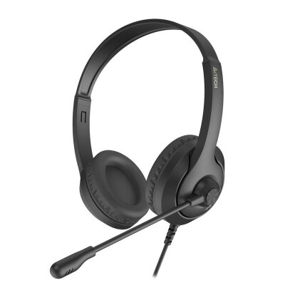 Гарнитура A4Tech Fstyler (FH100U (STONE BLACK)) черный 2м накладные USB, 1729850