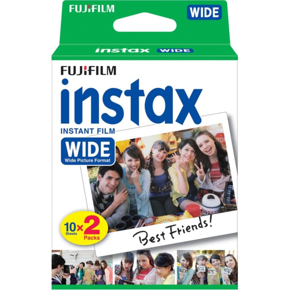Картридж Fujifilm Colorfilm Instax Wide Glossy, 20 лист. для Instax 300/210, 1888970