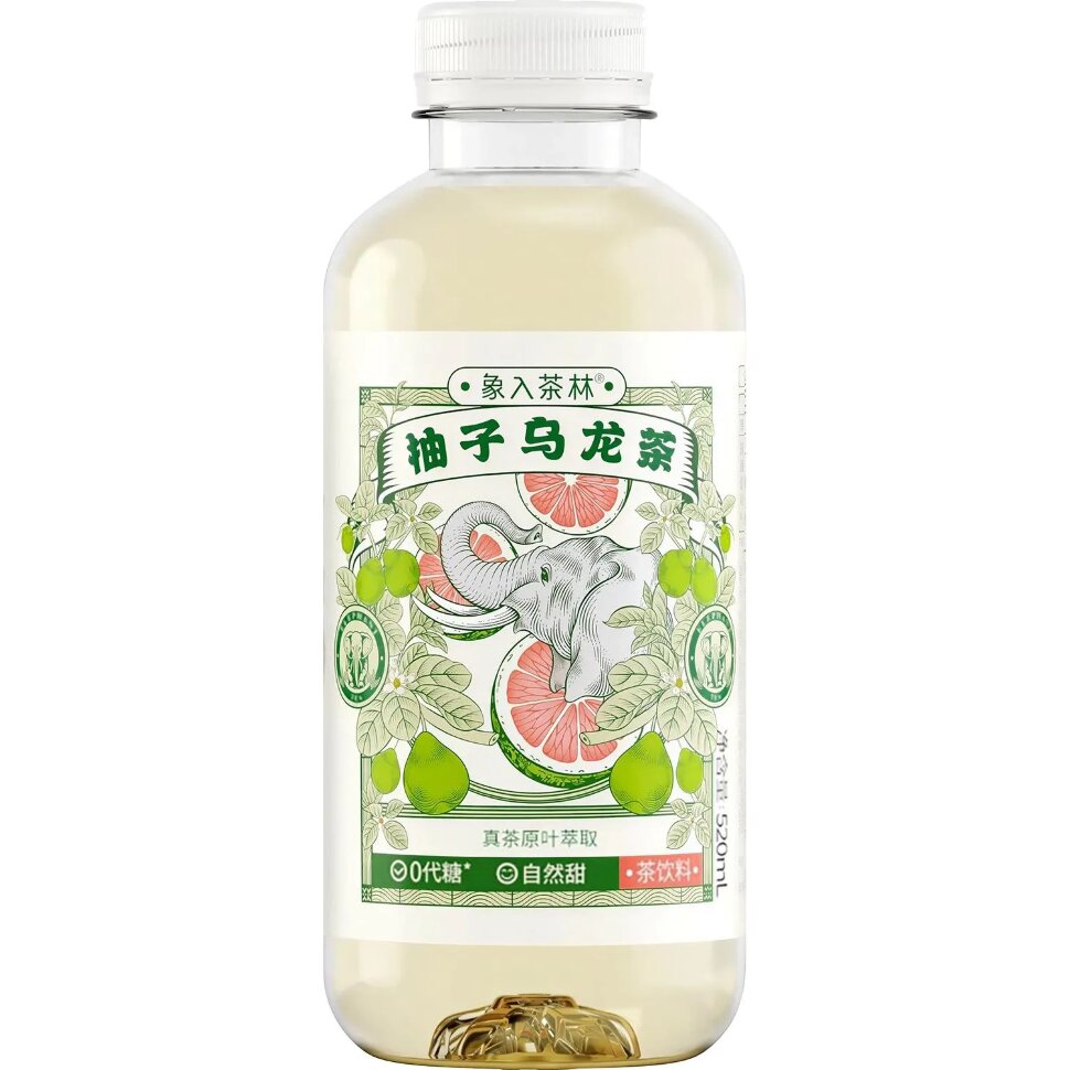 Чай холодный Elephant in the Tea Forest Улун со вкус грейпф негаз ПЭТ 0,52л, 2533273
