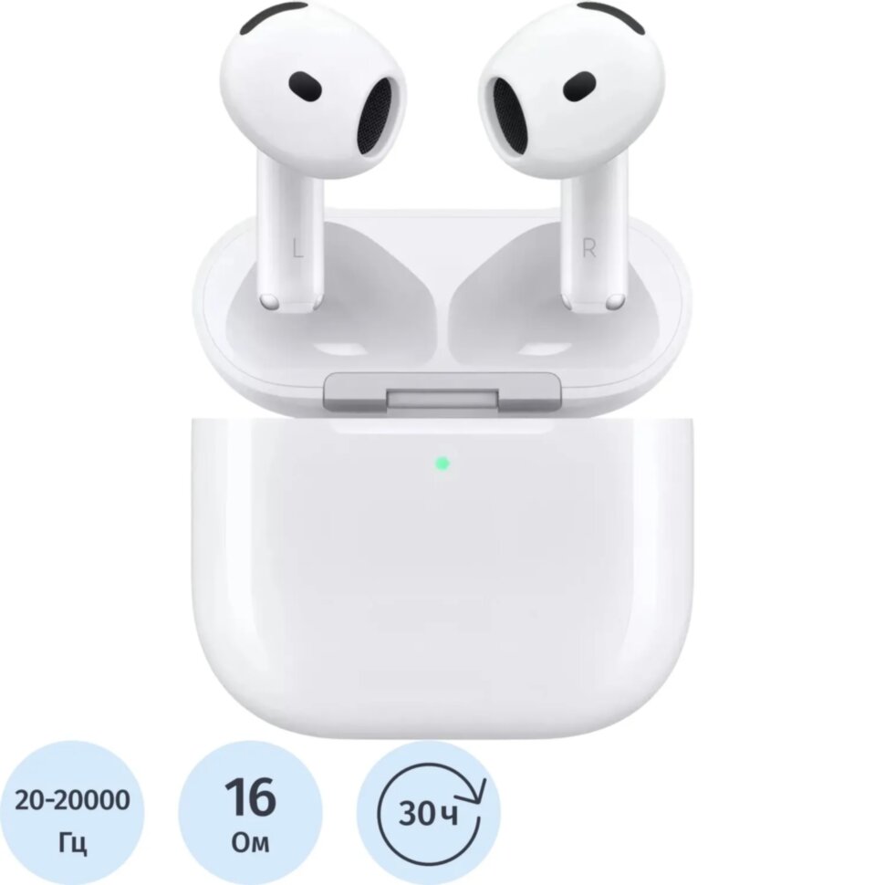 Наушники Apple AirPods (4rd generation) (MXP63LL/A), 2547220
