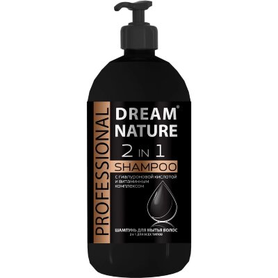 Шампунь Dream Nature PROFESSIONAL c гиалур.кислотой и витам.комплексом 1 л, 1799826