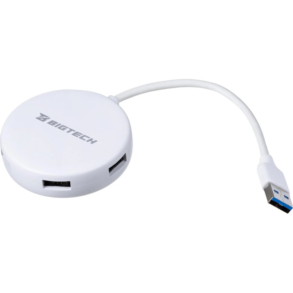 Разветвитель USB  HS003 USB3.0x4/белый, 1853673