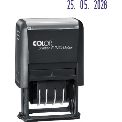 Датер автомат. пласт. S220Bank шрифт 4 мм месяц цифр. (аналог 4820B) Colop, 2347110