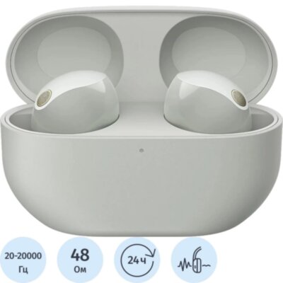 Наушники Sony WF-1000XM5/SC Silver, 2466309