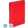 Папка файловая на 100 файлов в коробе красный, 271373
