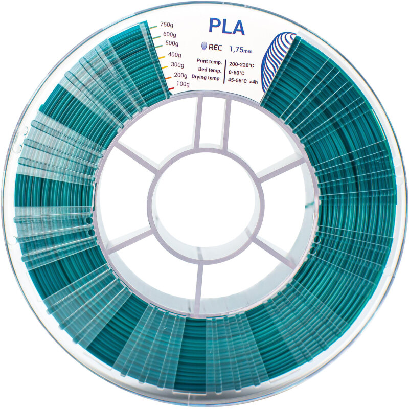 Пластик PLA REC 1.75мм зеленый, 1984913
