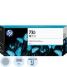 Картридж струйный HP 730 P2V72A сер. для для DesignJet T1700 (300 мл), 916387