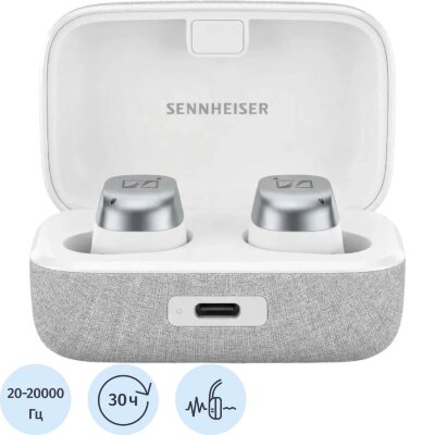 Наушники Sennheiser Momentum True Wireless 4 White Silver  (700366), 2489302