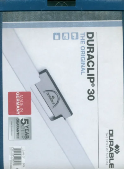 Папка с клипом "Duraclip" (А4, темно-синий), 62123