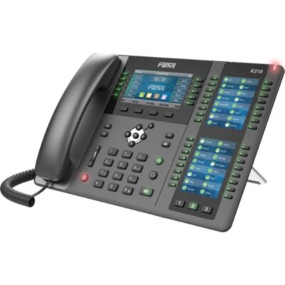 IP-телефон Fanvil X210 2xE10/100/1000, 20 SIP, IPV6, POE + Gigabit, PSU, 2044241