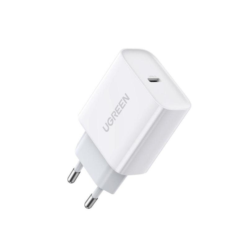 Зарядное устройство UGREEN сетевое USB C 20W PD, цвет белый (60450), 1602467