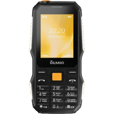 Мобильный телефон Olmio X03 (черный-оранжевый), 2409549