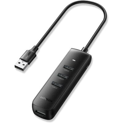 Разветвитель USB Ugreen 4 в 1, 4 x USB 3.0, 5Gbps, 0.25м (10915), 1916688