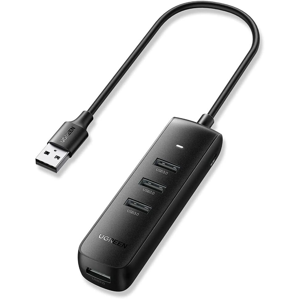 Разветвитель USB Ugreen 4 в 1, 4 x USB 3.0, 5Gbps, 0.25м (10915), 1916688