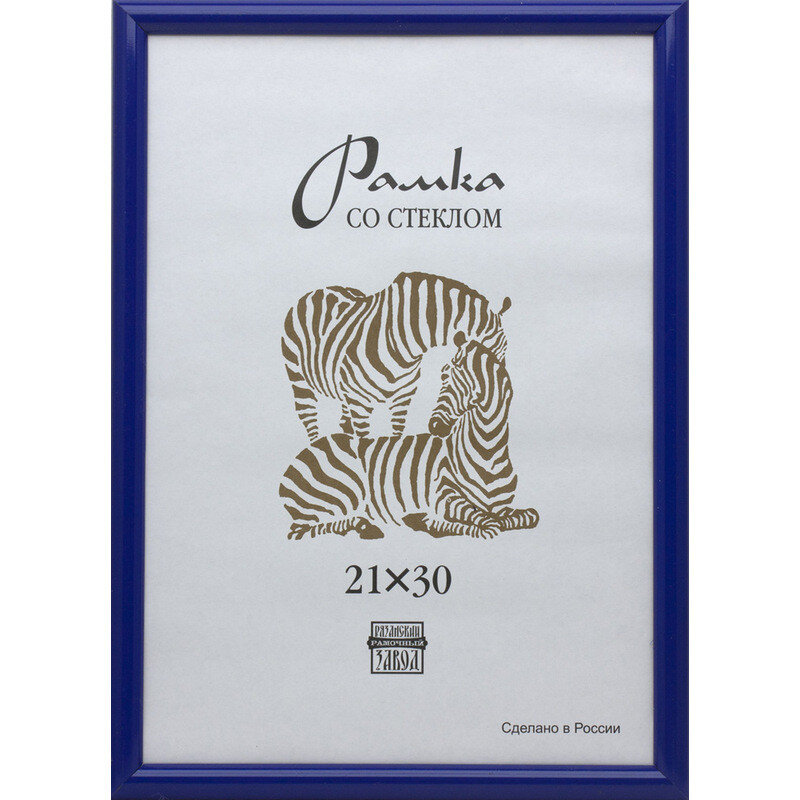 Рамка пластиковая А 4 синего цвета 504, 701495