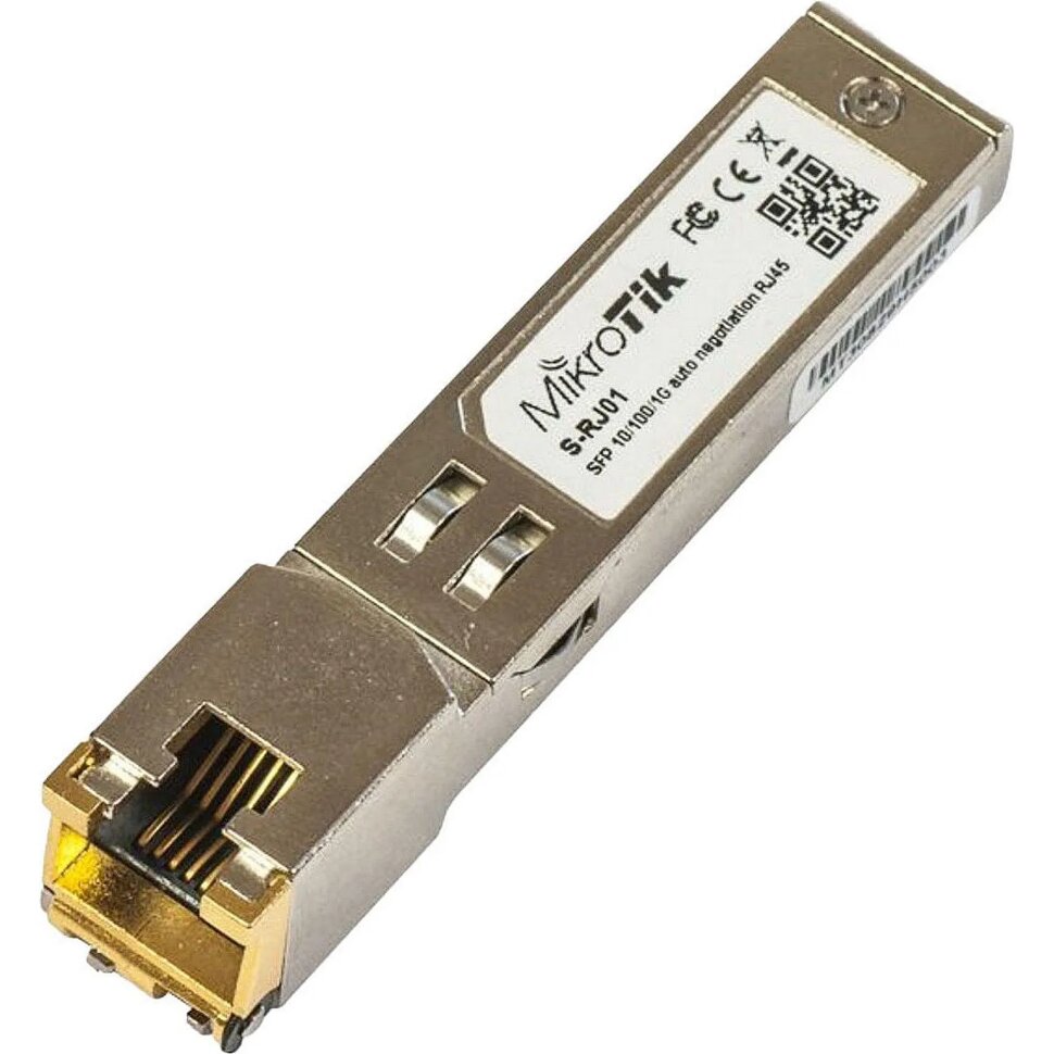 Трансивер MikroTik SFP (S-RJ01) 10/100/1000M copper module, 2088965