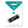 Флеш-память Smartbuy Glossy, 16Gb, USB 2.0, чер, SB16GBGS-K, 445922