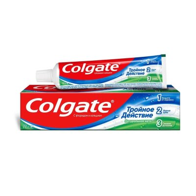 Зубная паста Colgate Тройное действие Натуральная мята комплексная 50 мл, 1669986