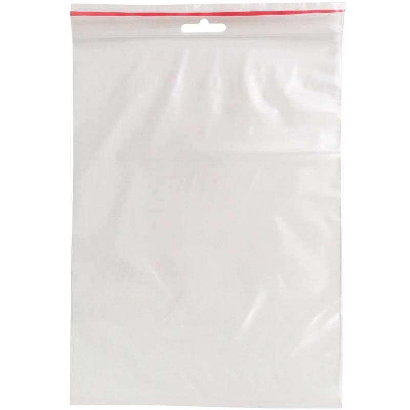 Пакет с замком (Zip Lock) с европодвесом 18 х 25 см, 60 мкм, 100 шт/уп, 1269623