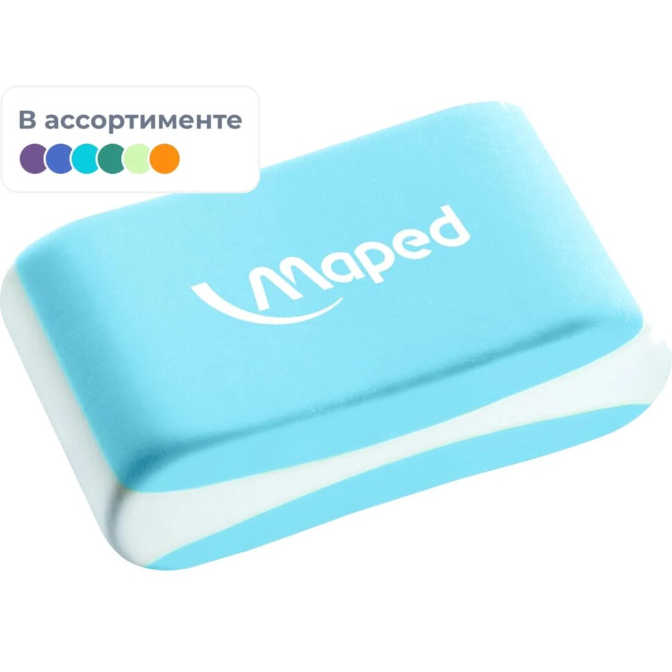Ластик Maped ESSENTIALS SOFT каучук,мягкий,ассорти,112921, 712095