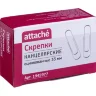 Скрепки Attache оцинкованные 33 мм, негофрированные, 100шт/уп, 1945977