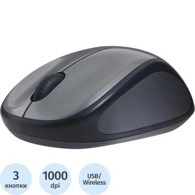 Мышь компьютерная Logitech Wireless (910-002692) M235, Grey, CN, 2058716