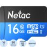 Карта памяти Netac MicroSD card P500 Standard 16GB, retail version w/SD, 1599975