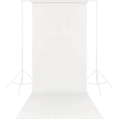 Фон бумажный Raylab 008 Arctic White Белый 2.72x11 м, 2199659