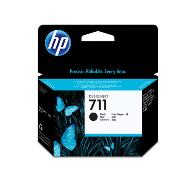 Картридж струйный HP 711 CZ133A чер. пов.емк. для DgnJ T120/520, 316329