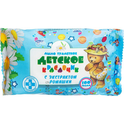 Мыло туалетное 100г Детское с экстрактом ромашки Меридиан, 1144815