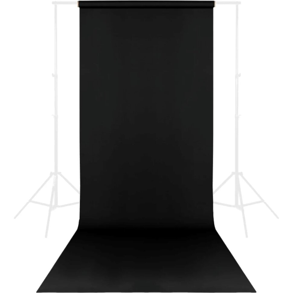 Фон бумажный Raylab 009 Black Черный 2.72x11 м, 2199660