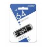 Флеш-память Smartbuy Glossy, 64Gb, USB 2.0, чер, SB64GBGS-K, 896127