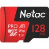 Карта памяти Netac MicroSD card P500 Extreme Pro 128GB, retail version w/SD, 1599974