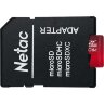 Карта памяти Netac MicroSD card P500 Extreme Pro 128GB, retail version w/SD, 1599974