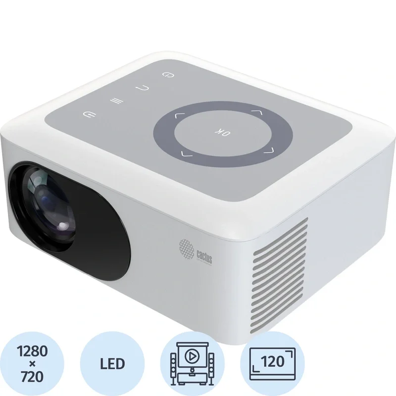 Проектор Cactus CS-PRE.08WT.WXGA LCD 1500Lm ANSI 1000:1 1xHDMI 0.5кг, 2038750