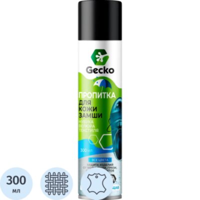 Пропитка водоотталкивающая  Gecko  300 мл 100736, 2438068