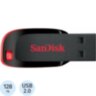 Флеш-память SanDisk Cruzer Blade, 128Gb, USB 2.0, ч/крас, SDCZ50-128G-B35, 1206019