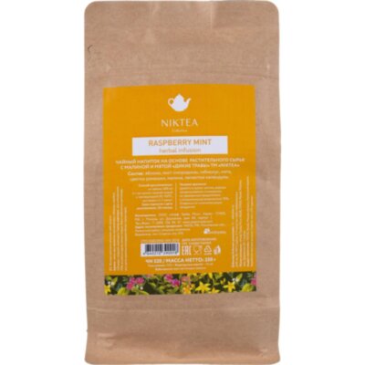 Чайный напиток Niktea Raspberry Mint(Фруктовые травы) травяной, 250г ЧН520, 1758366