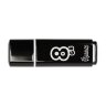 Флеш-память Smartbuy Glossy, 8Gb, USB 2.0, чер, SB8GBGS-K, 445919
