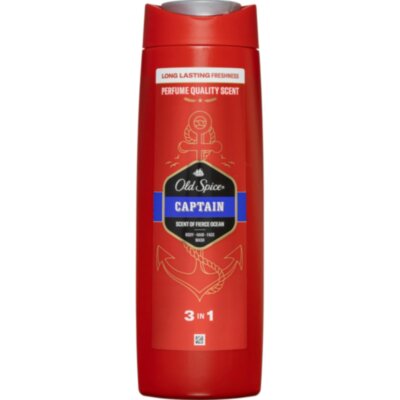 Гель для душа OLD SPICE гель д/душа+шампунь 3в1 Captain 400мл, 1990073
