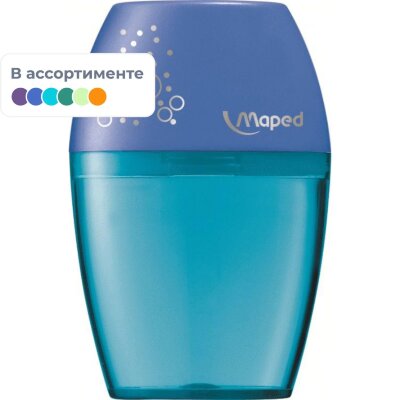 Точилка Maped SHAKER с контейнером, 1 отверстие,пластик,ассорти,534753, 263529