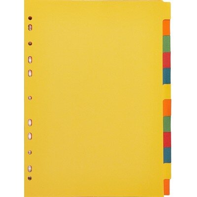 Разделитель листов 1-12, цв.карт.Attache,A4, 327174