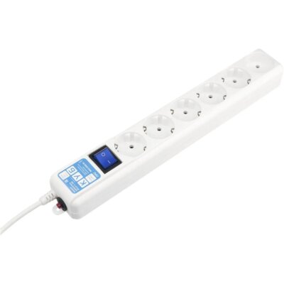 Сетевой фильтр Power Cube PRO, 3.0 м белый 16А/3,5кВт(SPL(5+1)-16B-P-3М), 1575991