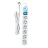 Сетевой фильтр Power Cube PRO, 3.0 м белый 16А/3,5кВт(SPL(5+1)-16B-P-3М), 1575991