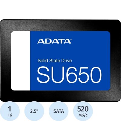 SSD накопитель ADATA SU650 2.5 SATA 1TB(ASU650SS-1TT-R), 2327057