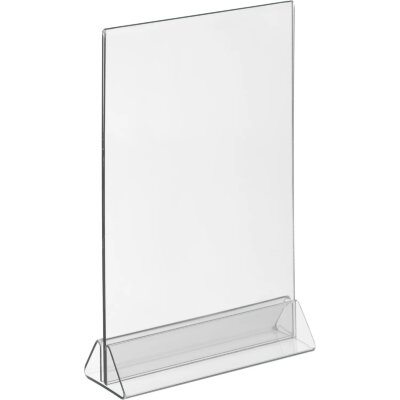 Ценникодержатель настол Комус под меню,треуг.осн.ACR-MENU HOLDER А5,10шт/уп, 2359517