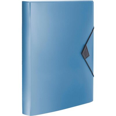 Папка на резинках Attache Metallics А4 800мкм, 40мм, синий, 1688151