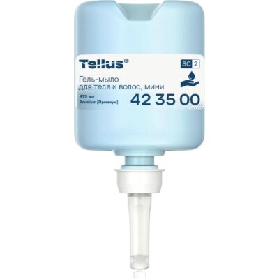 Картридж с жидким гель-мылом Tellus Premium SC2 д/тела и волос 475мл_423500, 2521219