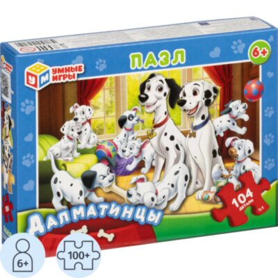 Пазл puzzle 104 детали Далматинцы, 4660254456150, 2481551