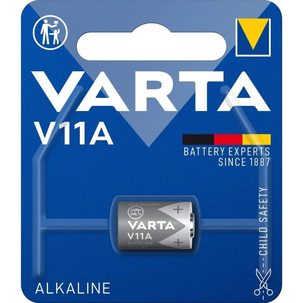 Батарейка Varta ELECTRONICS LR11/A11/MN11 BL1 Alkaline 6V (4211) (1/10/100), 2500178